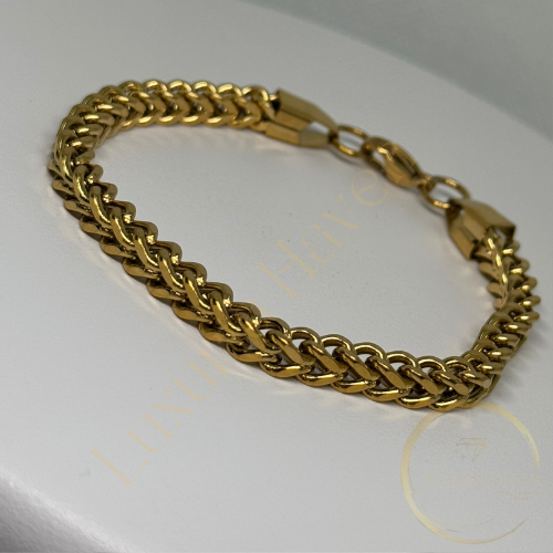 STAINLESS STEEL GOLD BRACLET